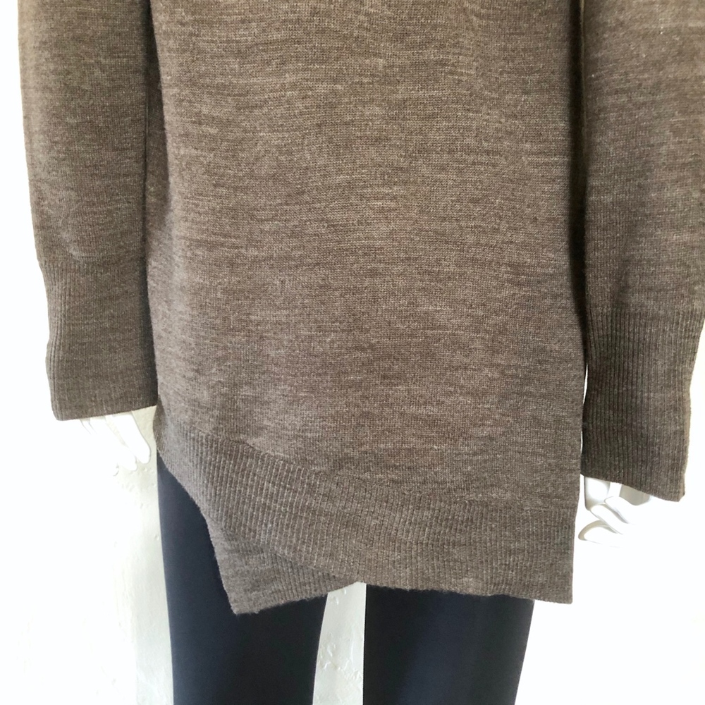 BB DakotaTaupe Brown Boatneck Tunic Sweater SM - Picture 2 of 8